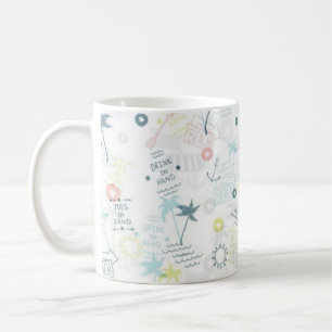 Summer pattern coffee mug