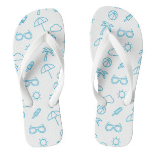 Summer Pattern Flip Flops