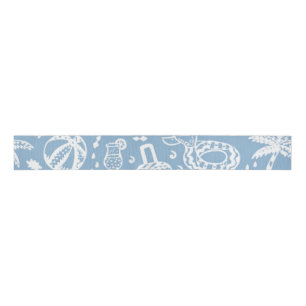 Summer pattern grosgrain ribbon
