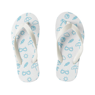Summer Pattern Kid's Flip Flops