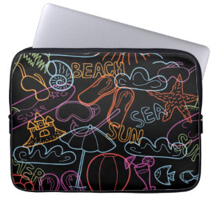 Summer pattern laptop sleeve