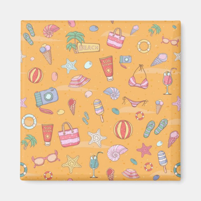 Summer pattern magnet (Front)