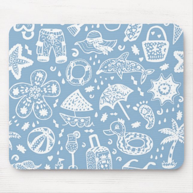 Summer pattern mouse mat (Front)