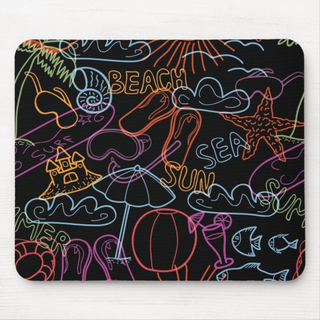 Summer pattern mouse mat (Front)
