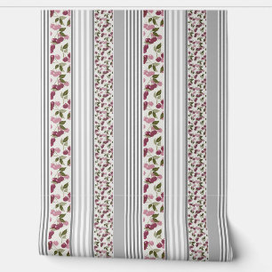 summer pattern of stripes of multi-coloured fabric wallpaper