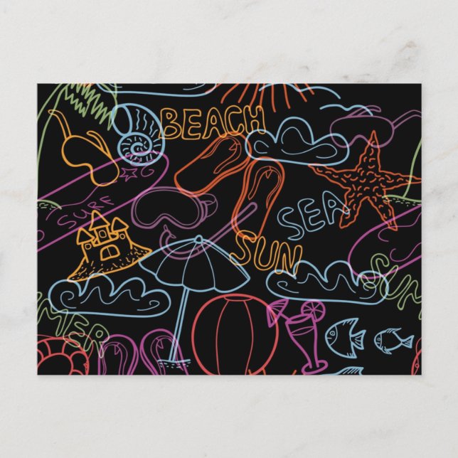 Summer pattern postcard (Front)