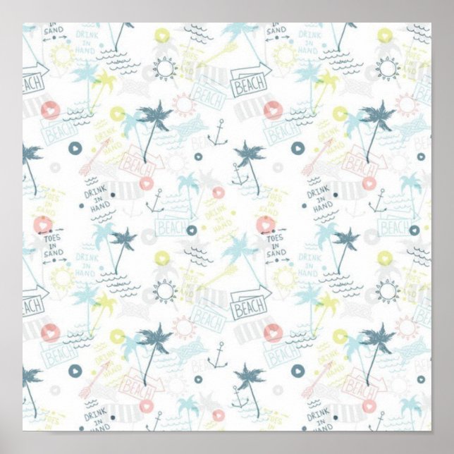 Summer pattern poster (Front)
