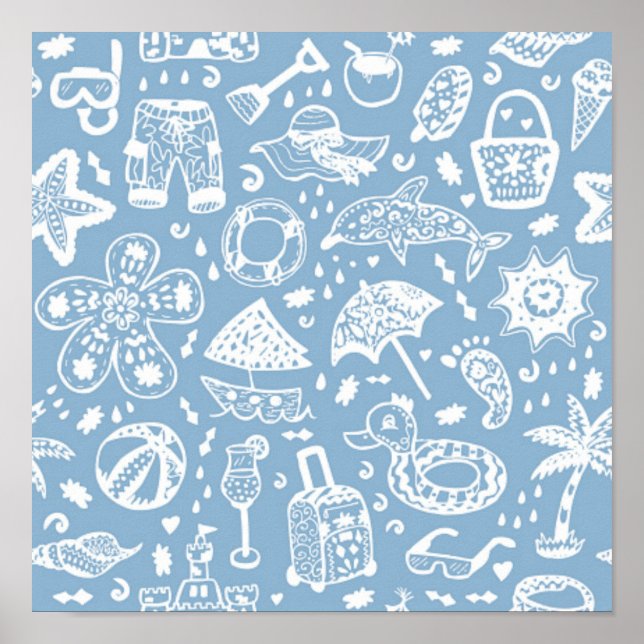 Summer pattern poster (Front)