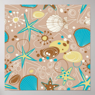 Summer pattern poster