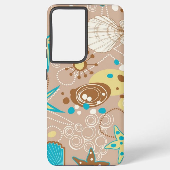 Summer pattern samsung galaxy s21 ultra case (Back)