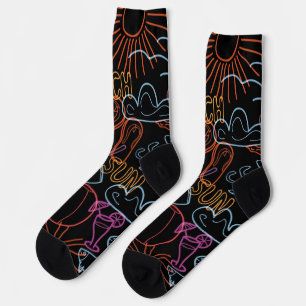 Summer pattern socks