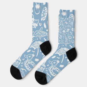 Summer pattern socks
