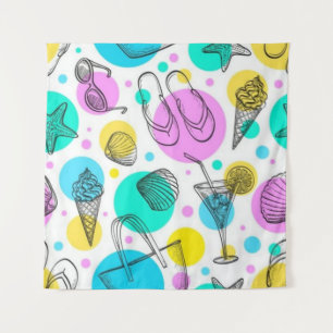 Summer pattern tapestry