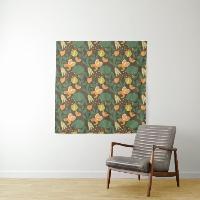 Summer Pattern Tapestry (In Situ)