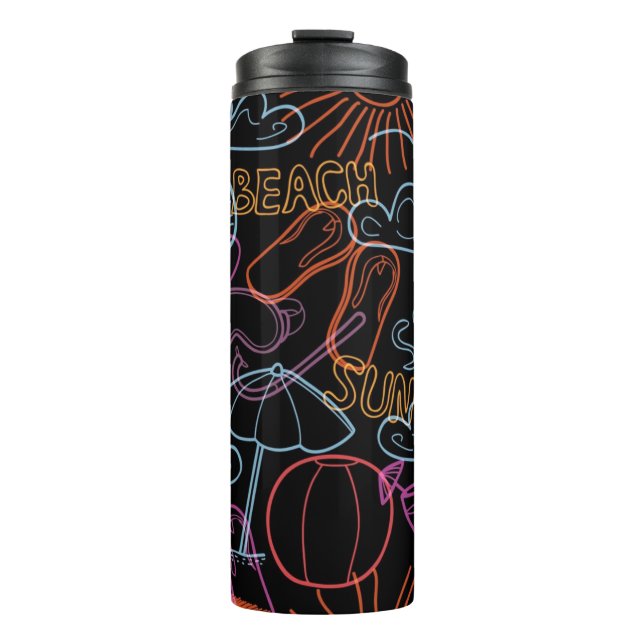 Summer pattern thermal tumbler (Front)