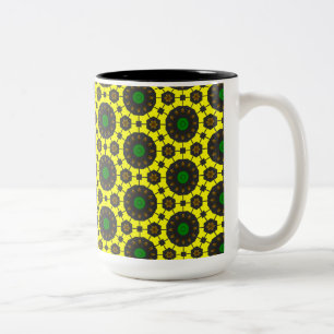 Summer Pattern Two-Tone Coffee Mug