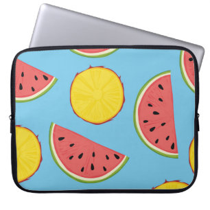 Summer pattern with pineapple and watermelonart,ba laptop sleeve