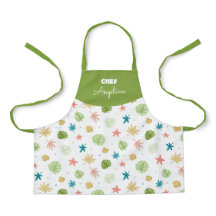 Summer pattern with tropical stars and leaves