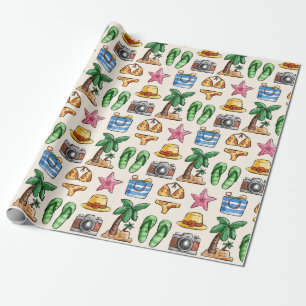 Summer Pattern Wrapping Paper