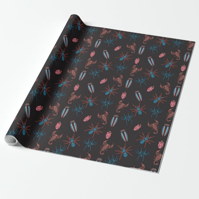 Summer Pattern Wrapping Paper (Unrolled)