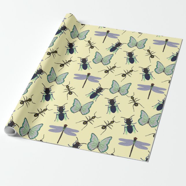 Summer Pattern Wrapping Paper (Unrolled)
