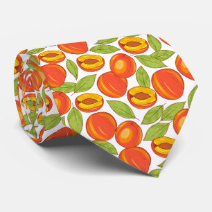 Summer Peach Pattern Tie