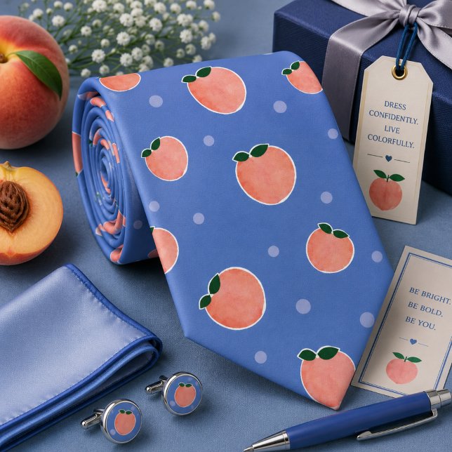 Summer Peach Pattern Tie (Creator Uploaded)