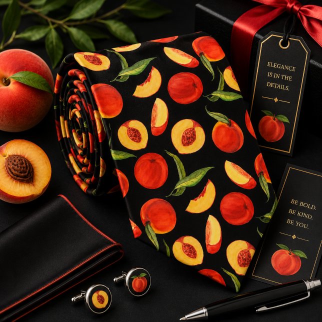Summer Peach Pattern Tie (Creator Uploaded)