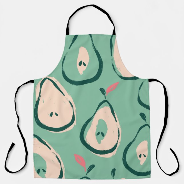 Summer pears: fresh fruit pattern. apron (Front)