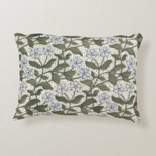 Summer Periwinkle Flower Pretty Elegant Floral Decorative Cushion