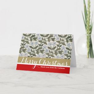 Summer Periwinkle Flower Pretty Elegant Floral Holiday Card