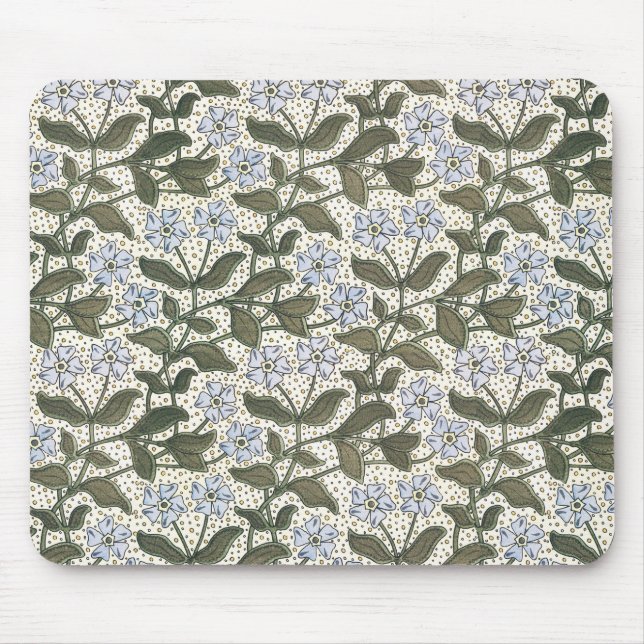 Summer Periwinkle Flower Pretty Elegant Floral Mouse Mat (Front)