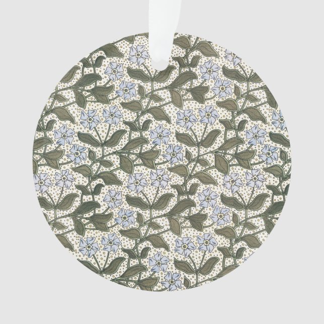 Summer Periwinkle Flower Pretty Elegant Floral Ornament (Front)