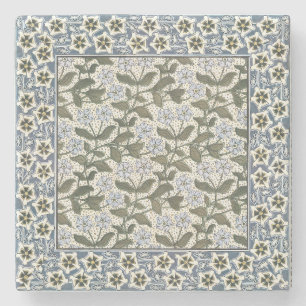 Summer Periwinkle Flower Pretty Elegant Floral Stone Coaster