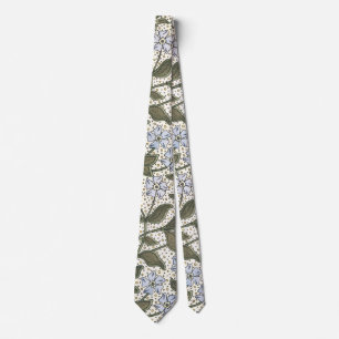 Summer Periwinkle Flower Pretty Elegant Floral Tie