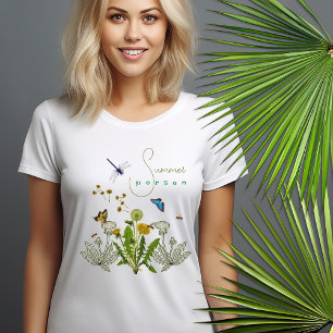 Summer Person Dandelion Beneficials Saying T-shirt