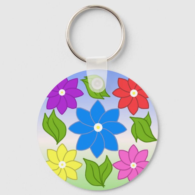 Summer Petals Key Ring (Front)