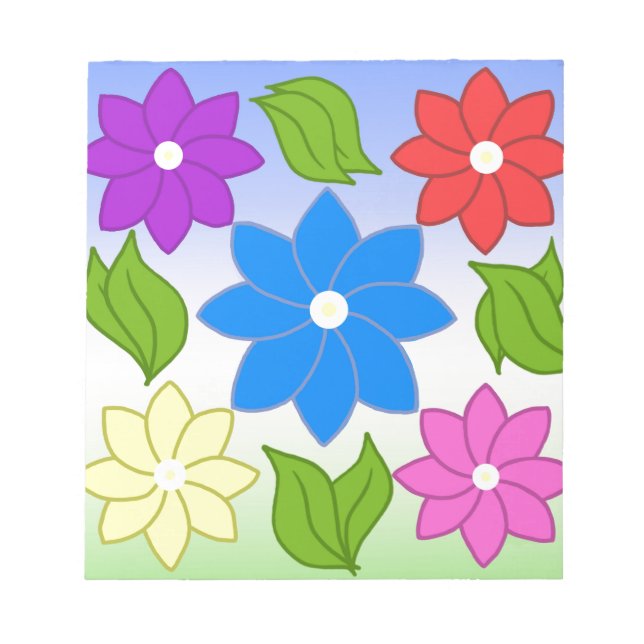 Summer Petals Notepad (Front)