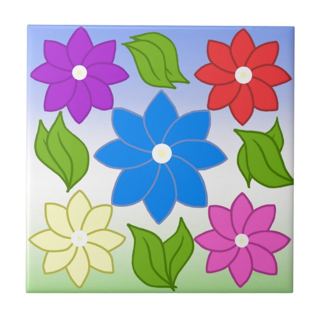 Summer Petals Tile (Front)