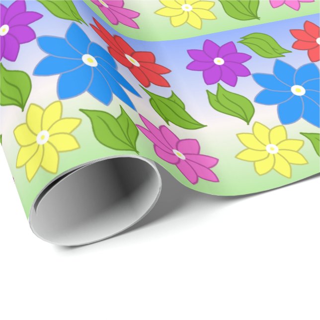 Summer Petals Wrapping Paper (Roll Corner)