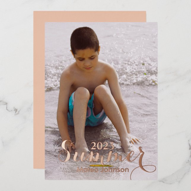 Summer Photo Gold Bold Pressed  Foil  (Front/Back)