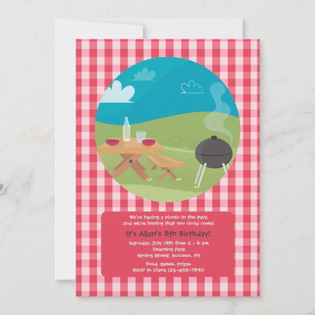 Summer Picnic Invitation (Front)
