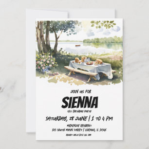 Summer Picnic lake view Invitation