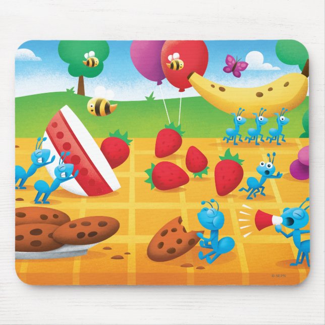 Summer Picnic Mouse Mat (Front)