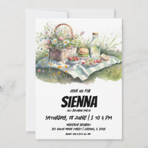 Summer Picnic on the field Invitation