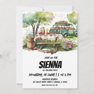 Summer Picnic park view Invitation
