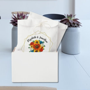 Summer Picnic Party Geometric Floral Favour Bags