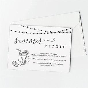 Summer Picnic Party Invitation