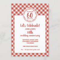 Summer Picnic Red Check Pattern Party