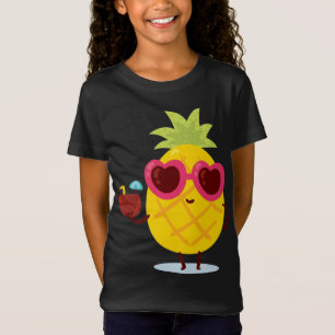 Summer Pineapple Cool Sun Beach Holiday Fruit T-Shirt